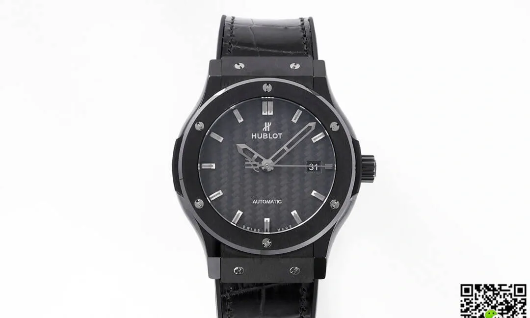 GSF Hublot Classic Fusion 542.CM.1770.RX GS Factory 1:1 Best Edition Replica Watch Black Leather Strap